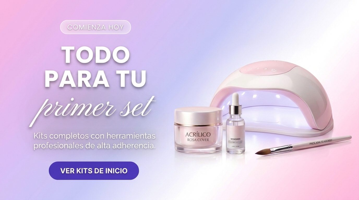 Salón de uñas profesional ordenado y luminoso