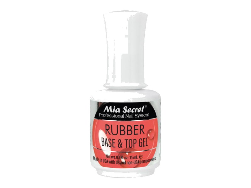Frasco minimalista de top coat rubber Charlotte